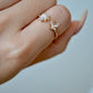 boho gemstone adjustable ring