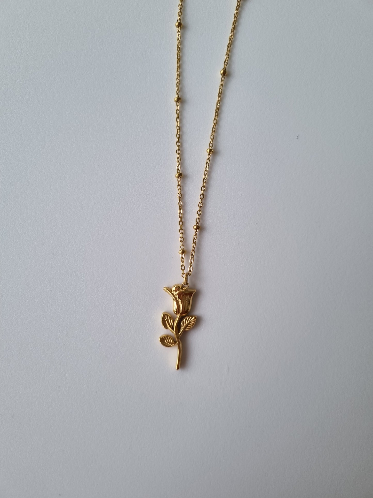 Regal Rose Pendant Necklace