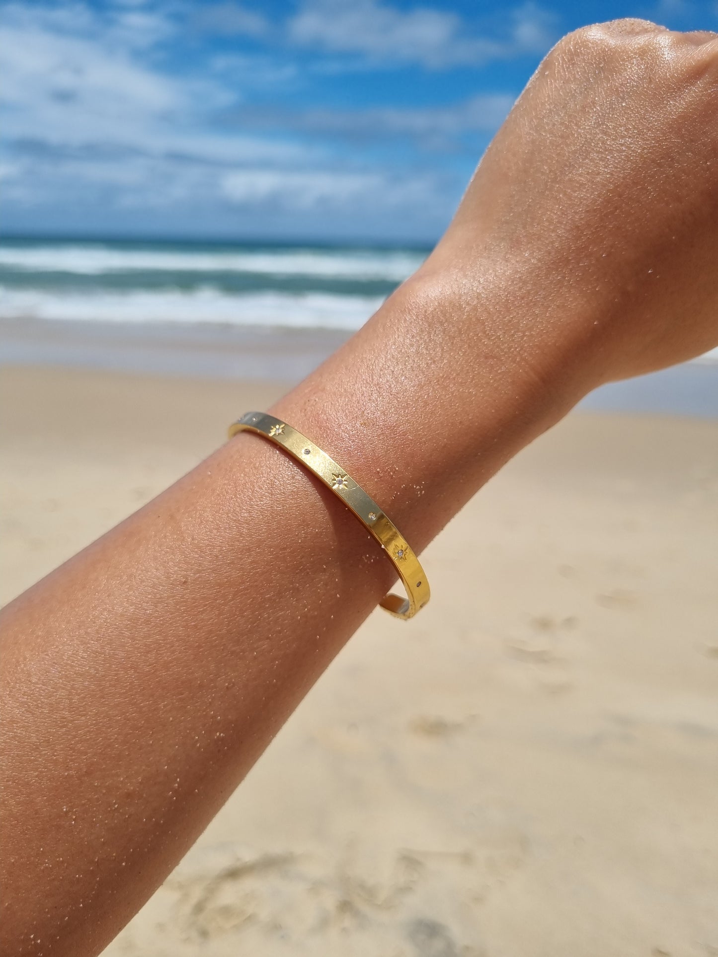 She's Golden - 18K Gold Adjustable Bangle