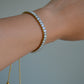emerald cut tennis bracelet slider bracelet 18k gold plated