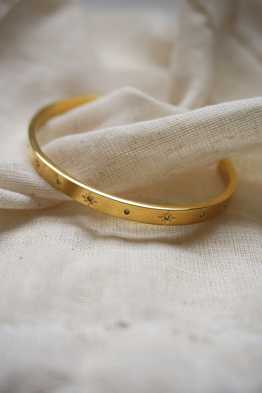 gold adjustable bangle 