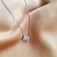 925 sterling silver bar necklace