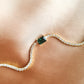gold tennis emerald baguette bracelet