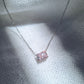 925 sterling silver bar necklace pink