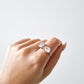 Kylie Jenner Toi et Moi ring adjustable 925 sterling silver ring emerald cut pear cut diamond ring cubic zirconia